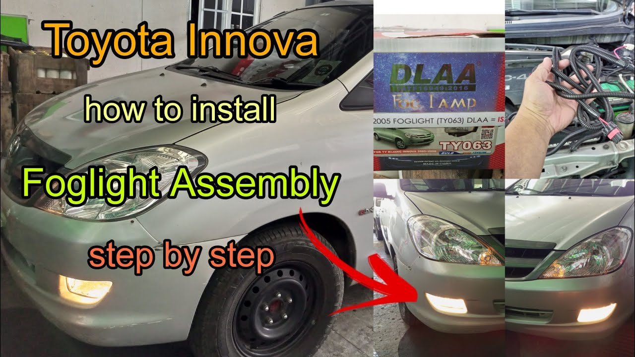 Toyota Innova 2007 model | how to install Foglight Assembly (step by step)