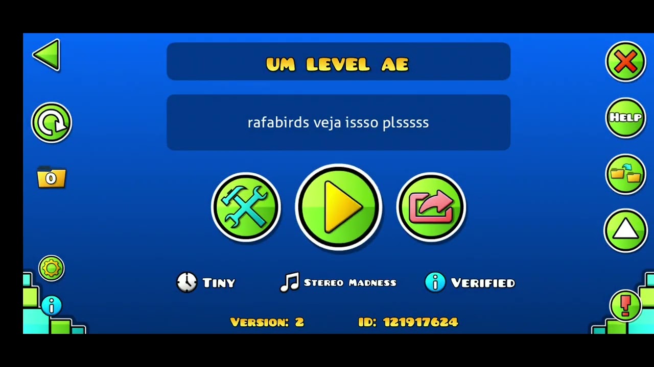 Jogando geometry dash