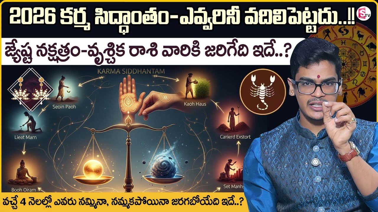 Jyesta Nakshatram 2026|Vruschika Rasi Prediction |Uma Devarakonda|Karma Siddhantham|SumanTV Shirisha