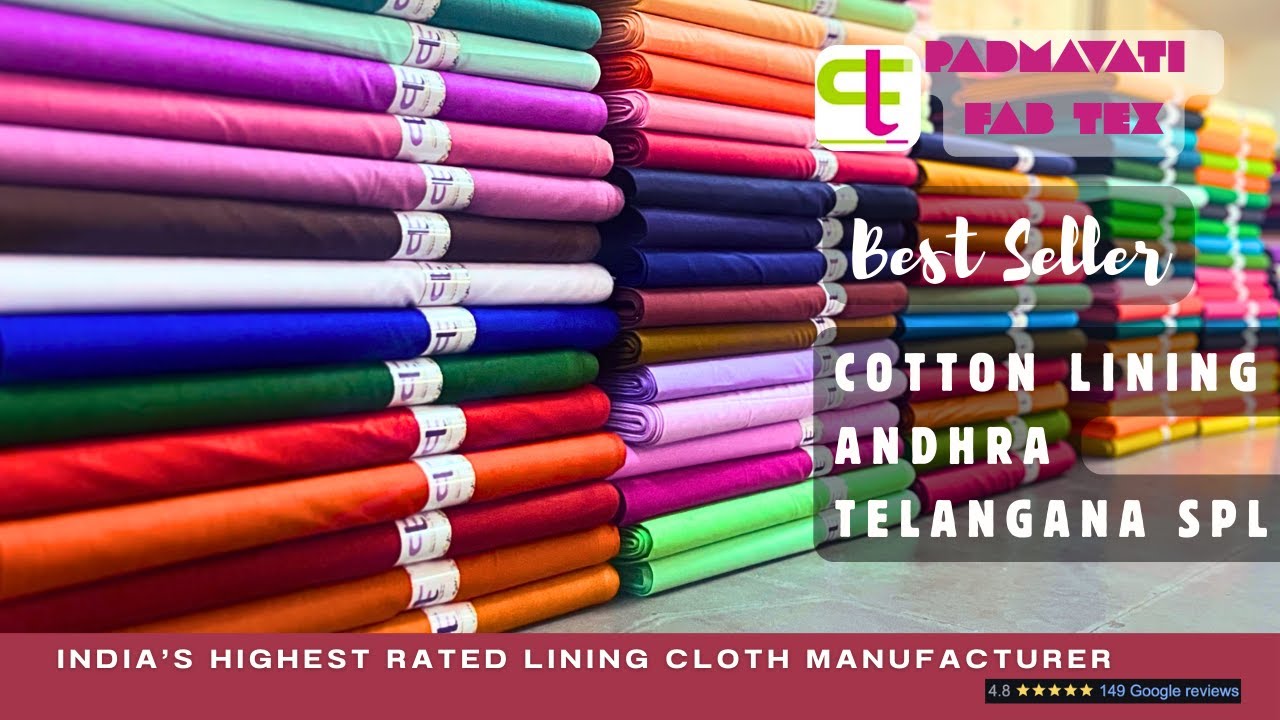 Wholesale Cotton Lining: Andhra & Telangana | Call 8561865799 #liningcloth #astar #liningfabric