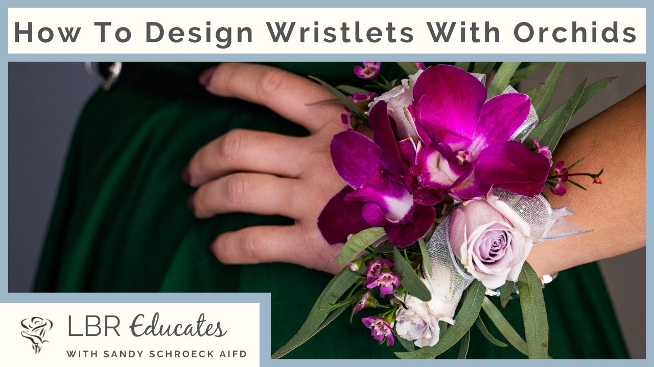 How to create a Wristlet Corsage with orchids | Floral Designs for Prom and Weddings
