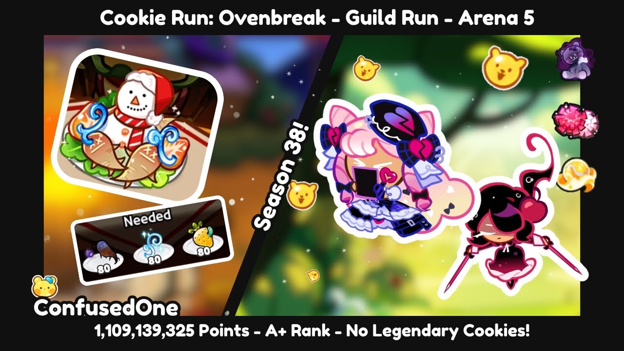 Cookie Run: Ovenbreak | Guild Run - Arena 5 - Epic Cookies - A+ Rank | Season 38 | ConfusedOne 