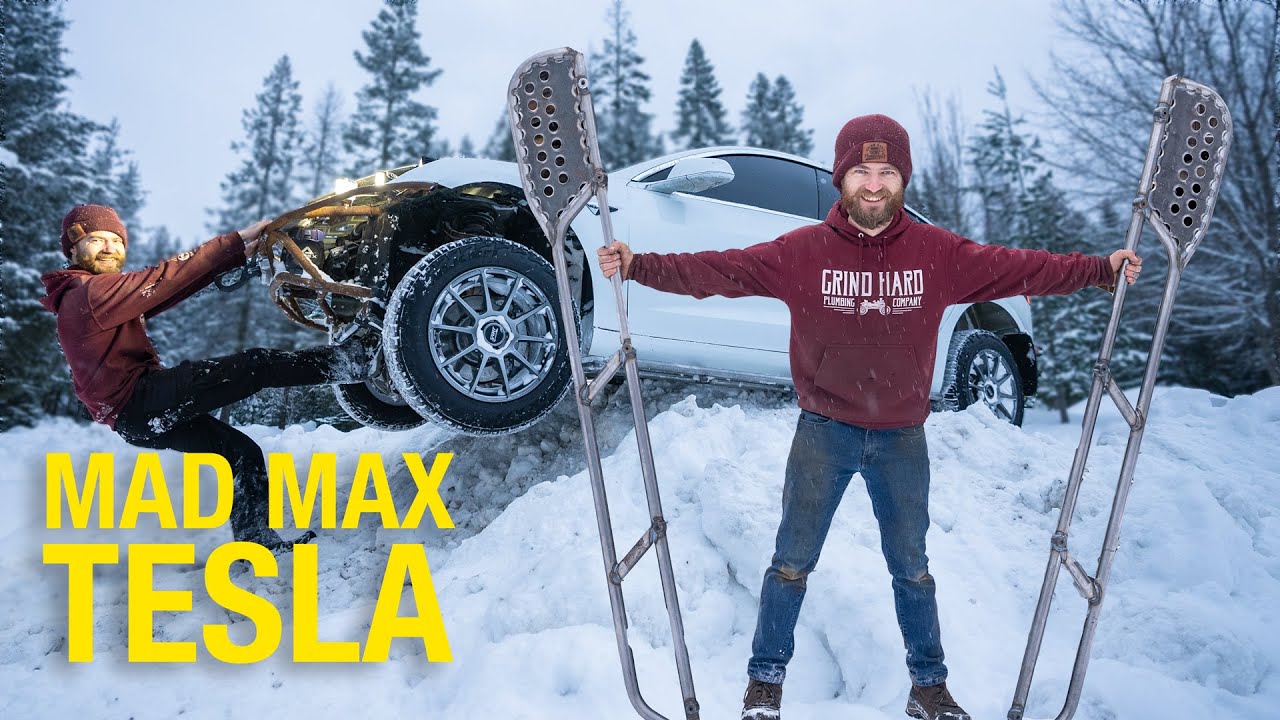 Building The Off Road Tesla - Custom Rock Sliders + More!