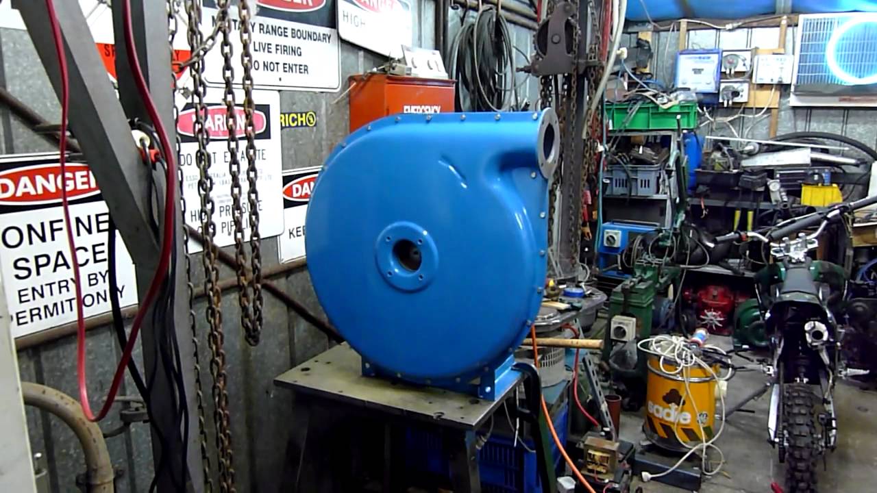 Monster Industrial Centrifugal Blower Test Run