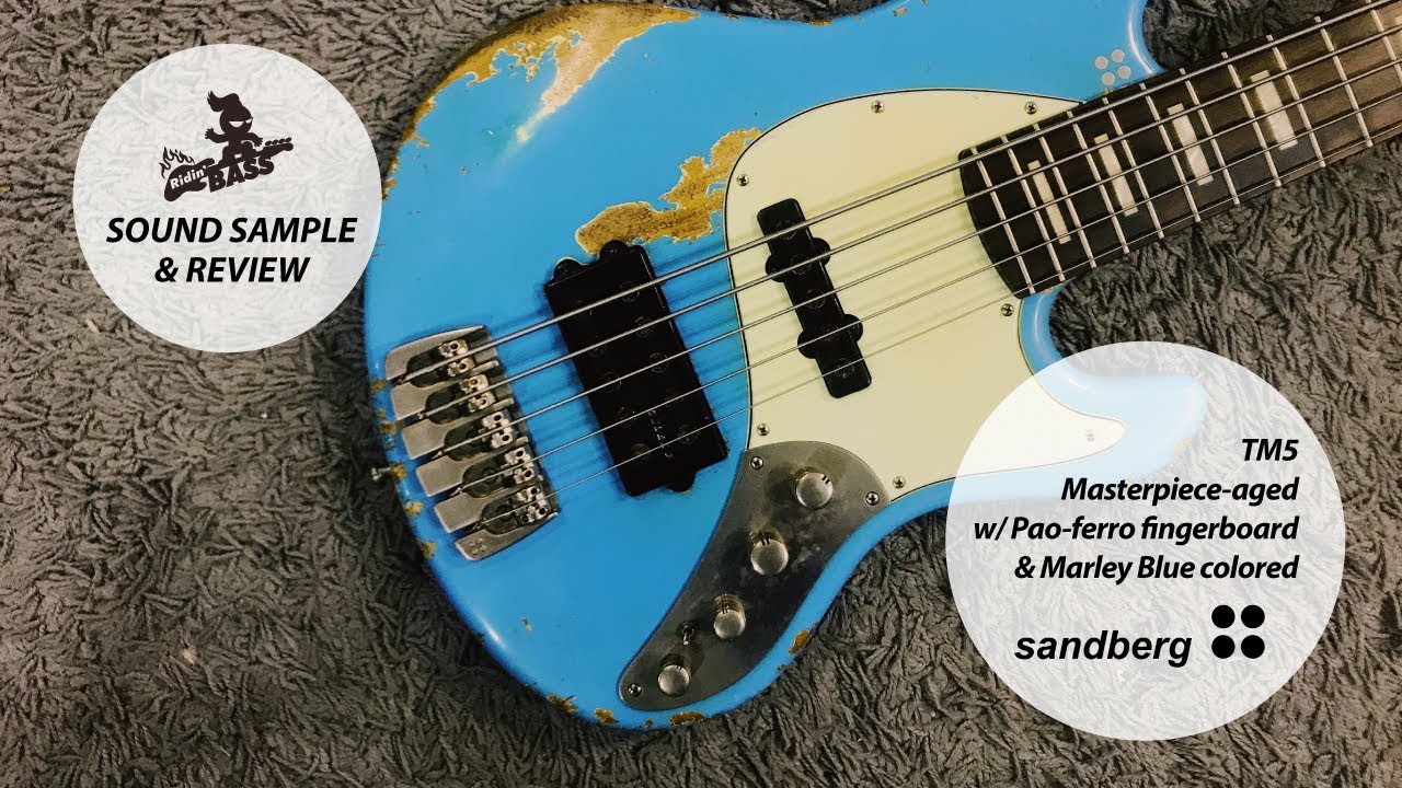 Sandberg   TM5 Masterpiece aged, Fau Perro Fingerboard, Marley Blue