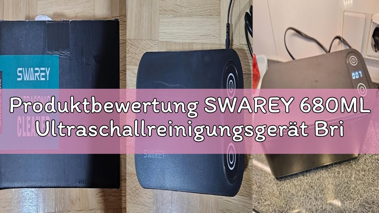 Produktbewertung SWAREY 680ML Ultraschallreinigungsgerät Brille 45,000Hz Ultraschallreiniger mit 5 Z
