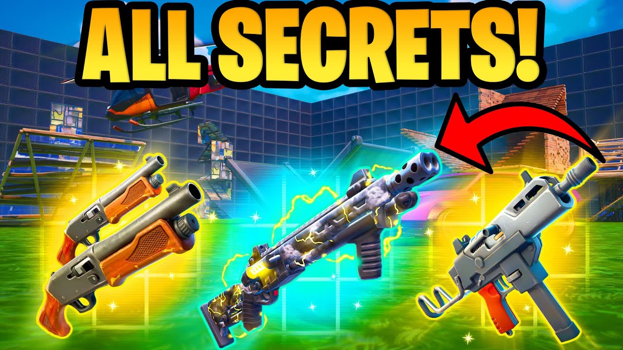 How To Get Every Secret in 1vs1 with every gun Fortnite [NEW Lightning Shotgun]
