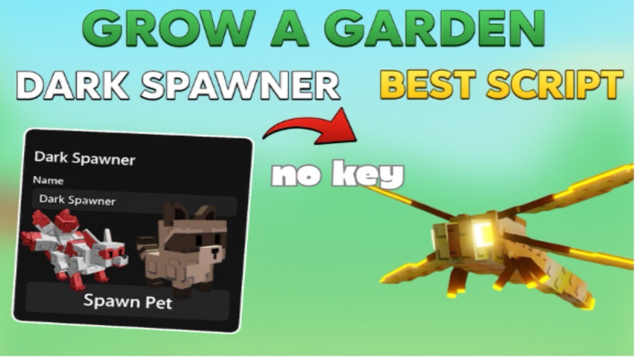 [🌱FULL TUTORIAL]DARK SPAWNER🌑|GROW A GARDEN SCRIPT🌶️|AWSHUB✅|NO KEY❌|ALL EXECUTOR| PET SPAWNER|GAG|