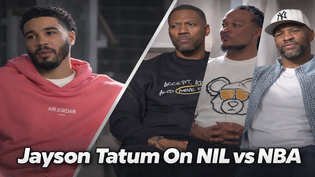 Jayson Tatum Briefly Talks About His Son And NIL vs NBA.