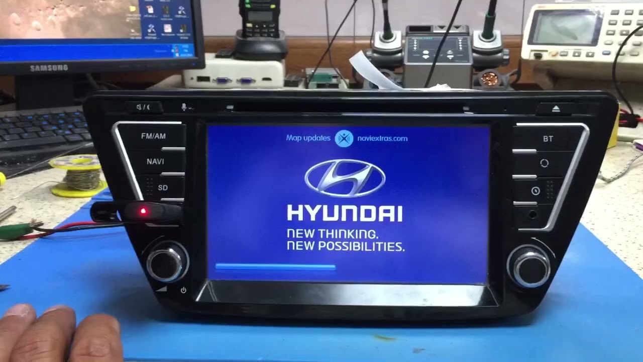Hyundai i20 daiichi multimedya radyoda ses yok usb çalışmıyor arızası tamir işlemi.