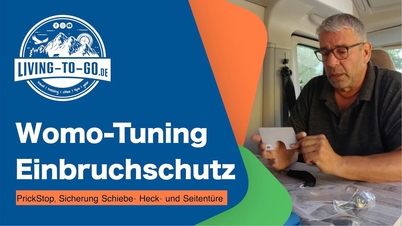 Einbruchschutz im Kastenwagen von Womo-Tuning, PrickStop, Sicherung Schiebe- Heck- und Seitentüre