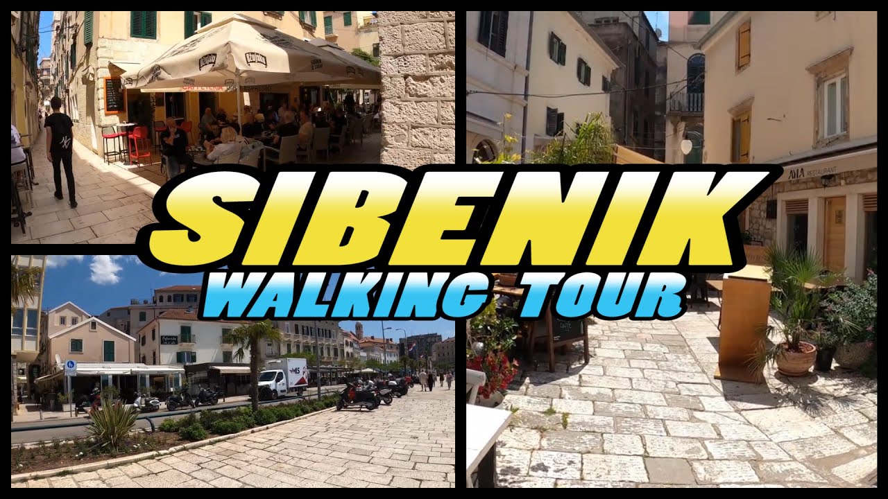 SIBENIK Walking Tour - Croatia (4k)