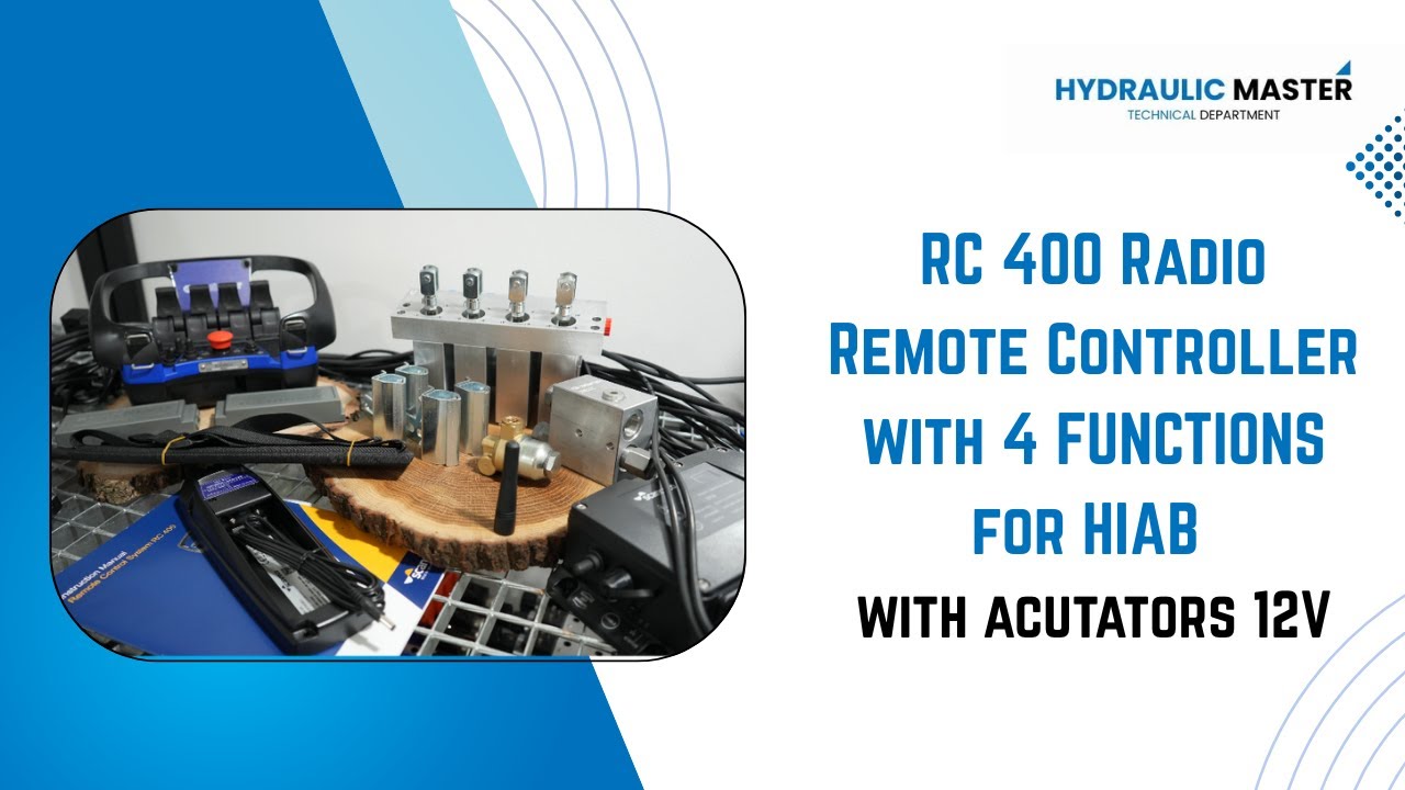 RC 400 Radio Remote Controller with 4 FUNCTIONS for HIAB with acutators 12V