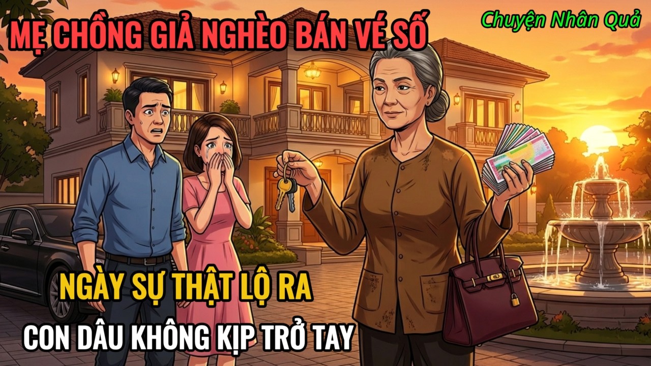 Mẹ Chồng Giả Nghèo Bán Vé Số – Ngày Sự Thật Lộ Ra Con Dâu Không Kịp Trở Tay | Chuyện Nhân Quả