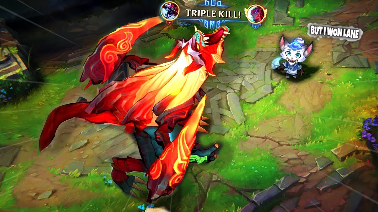 Gnar won Lane vs my Cho'Gath but... 😈