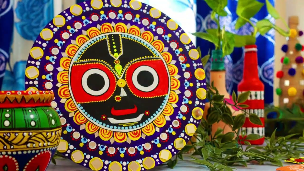 Easy N Beautiful Lord Jagannath Wall Art|| Rathyatra Special Lord Jagannath Wall Art