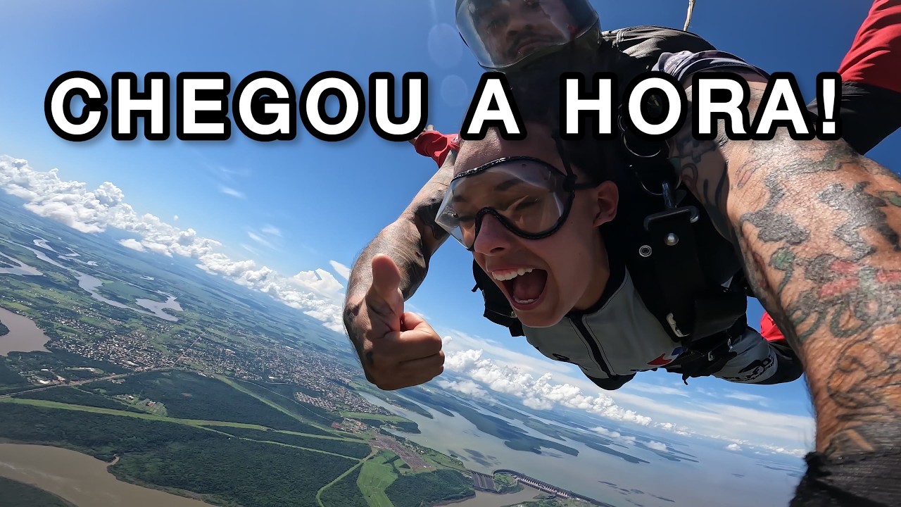 Esperei ANOS por isso… Saltei de Paraquedas em Foz do Iguaçu! #salto #adrenalina #radical #aventura