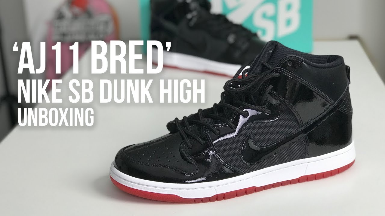 Nike SB Dunk High TR  'Bred' QS Sneaker Unboxing