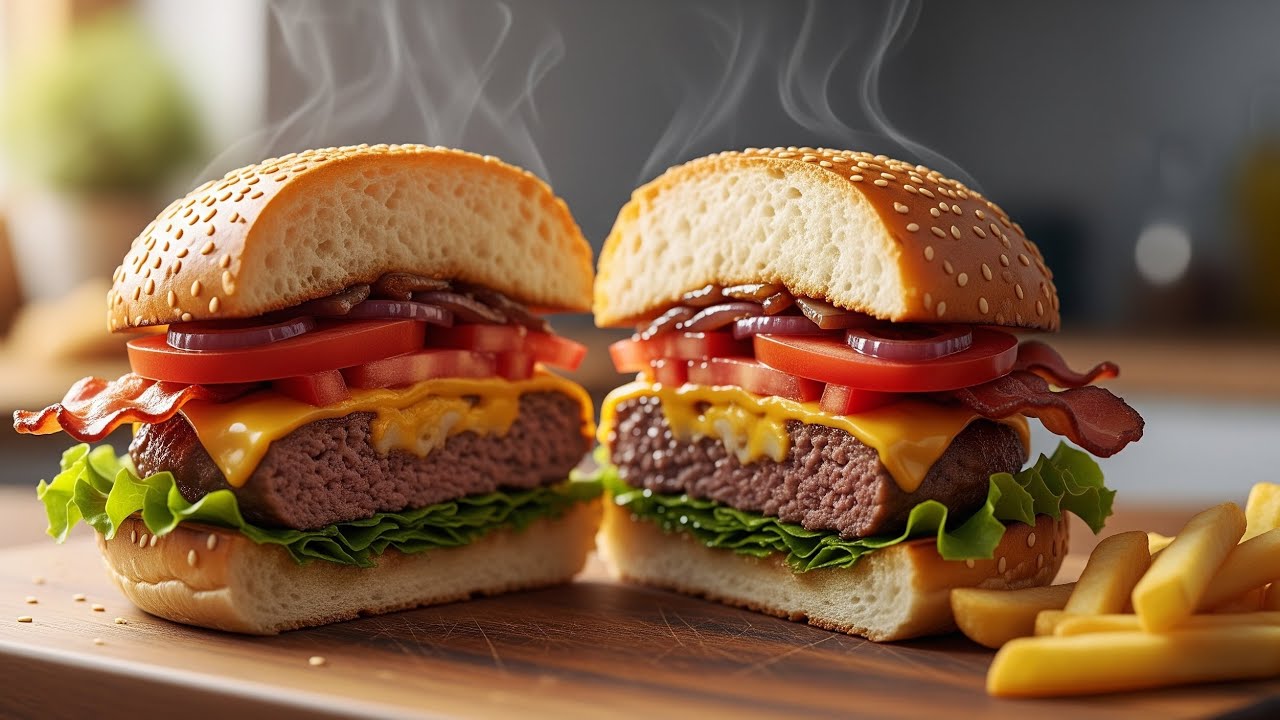 How to Make the Perfect Juicy Burger 🍔 | Step-by-Step Cooking in 4K