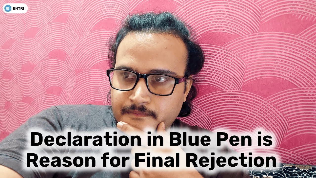 Hand Written Declaration in Blue Pen in SBI PO IBPS PO & IBPS CLERK 2021 FORM FILL UP