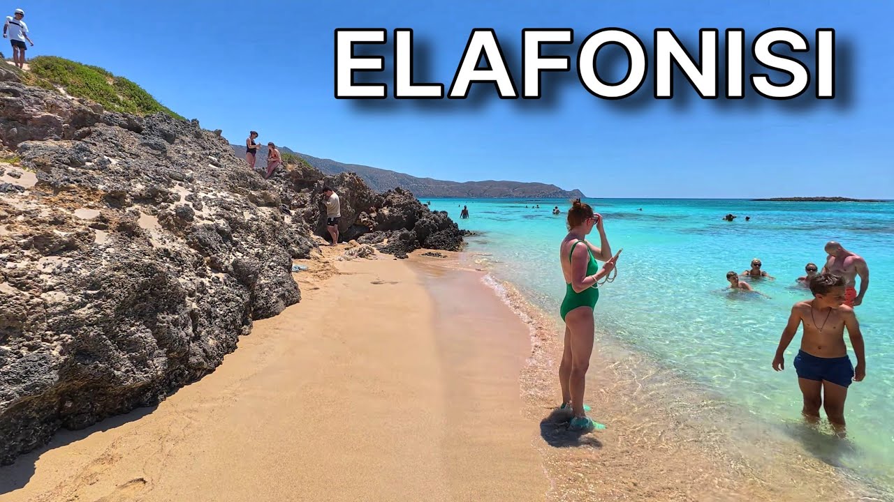 Elafonisi 2025 💖 R&oacute;żowa Plaża Kreta | 4K Spacer po Raju 🇬🇷