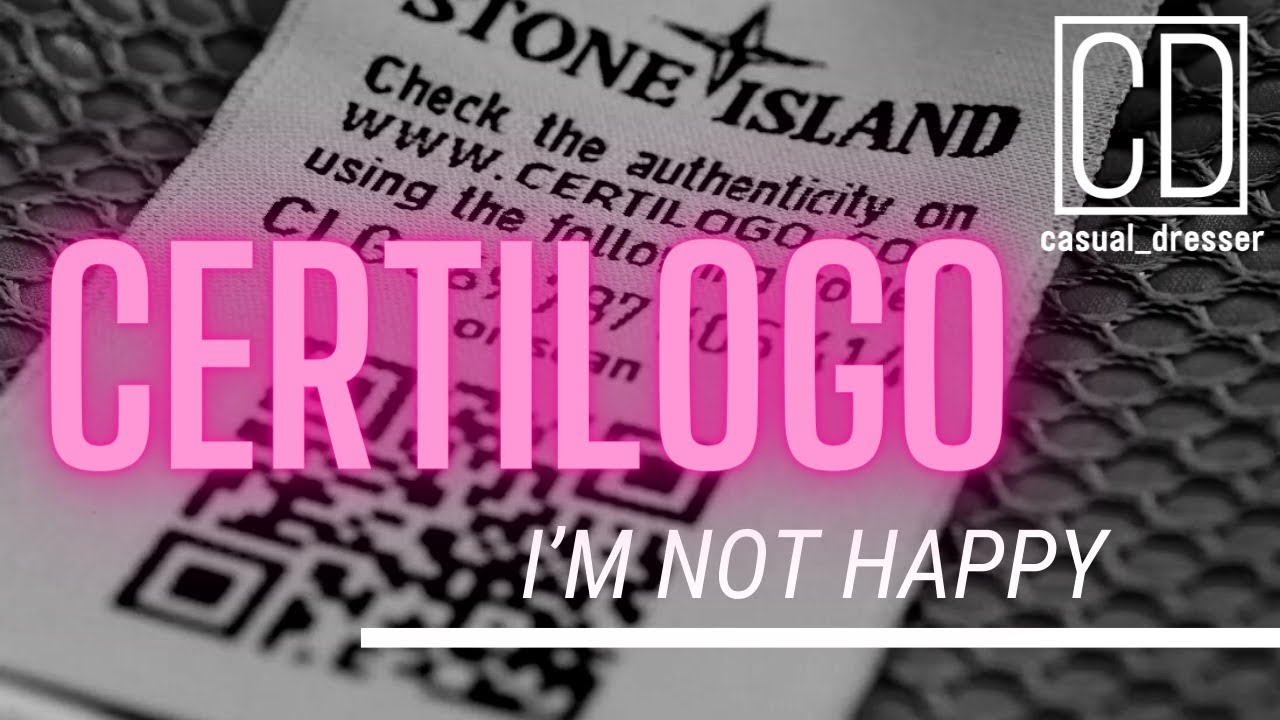 WATCH! CERTILOGO. WHY I LOVE AND HATE CERTILOGO IN STONE ISLAND AND CP COMPANY. CASUALS.