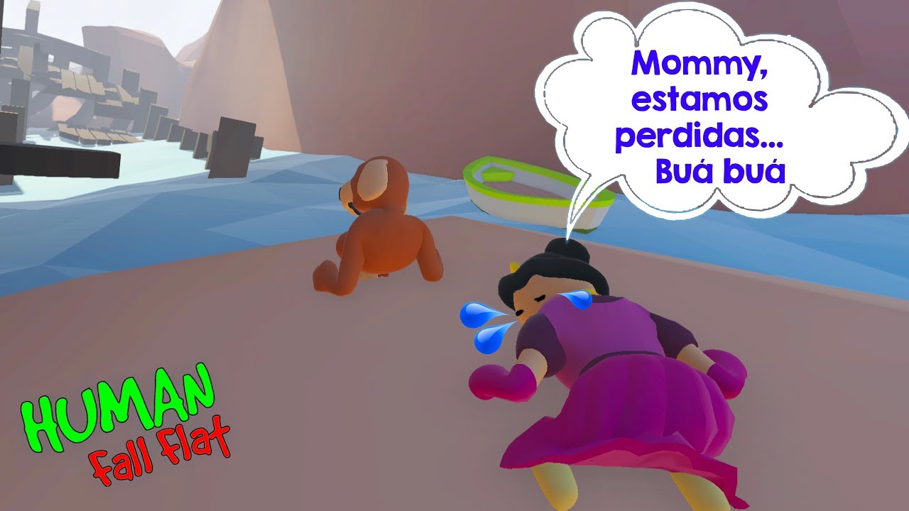 MASSINHAS CONTINUAM PERDIDAS NO MAR (Human Fall Flat) | Luluca Games