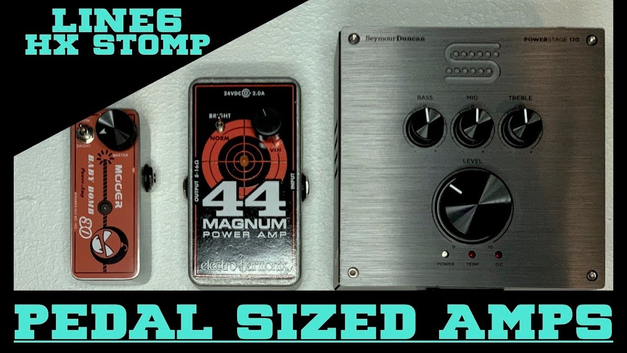 Усилители педального размера: Mooer Baby Bomb, EHX Magnum 44 и Seymour Duncan PS170