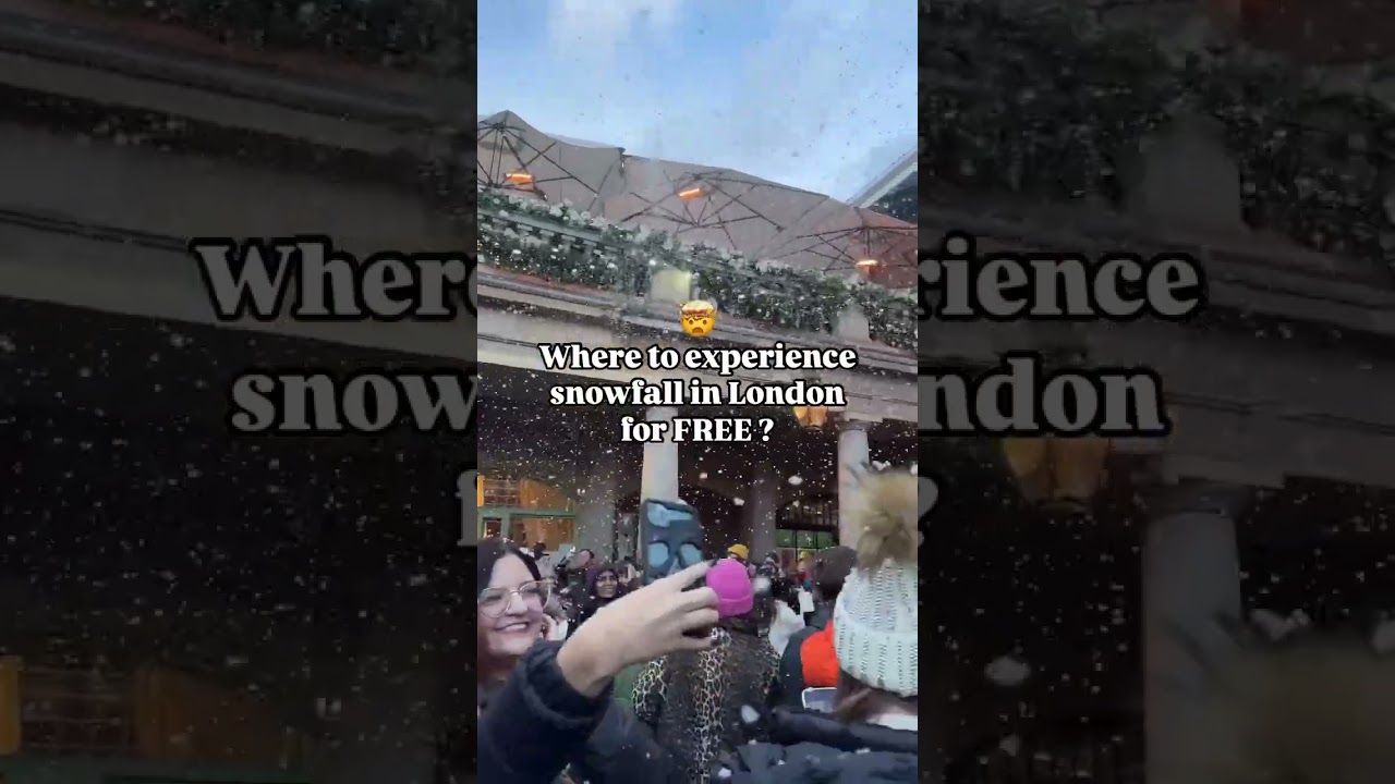 Don’t miss snowfall in Covent Garden for Christmas ❄️❤️ 