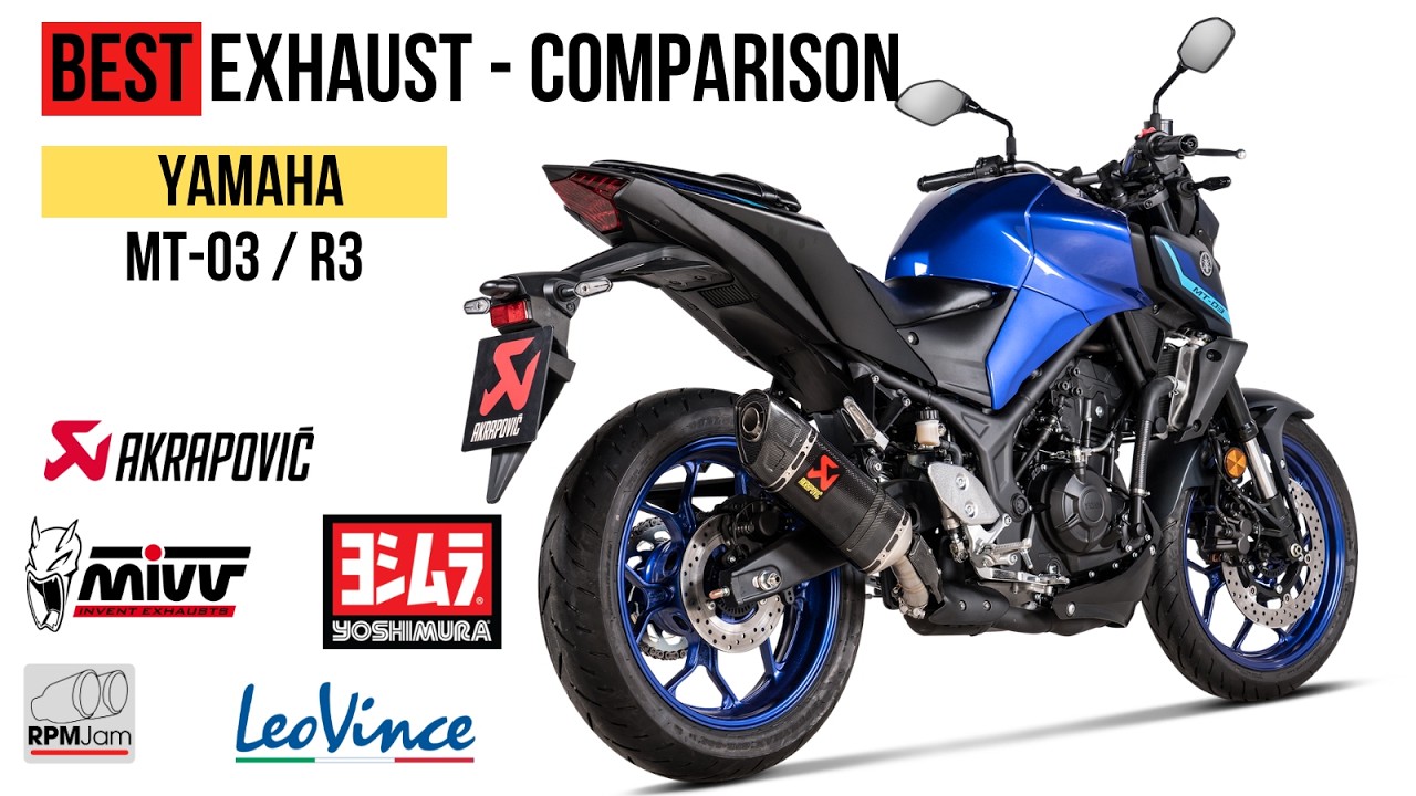 BEST Exhaust Sound - Yamaha MT03 & R3 / Leo Vince, Austin Racing, Akrapovic, Yoshimura