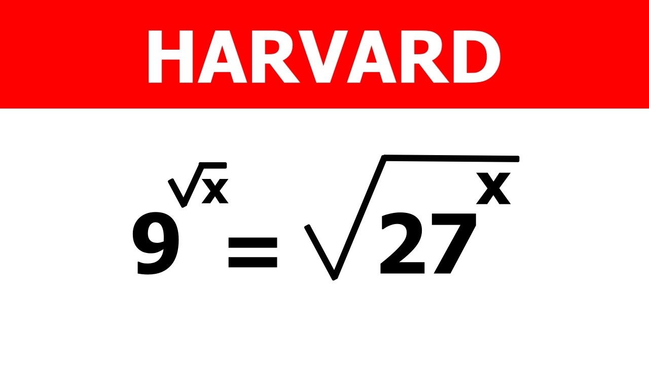 HARVARD | ¿Puedes Resolver Este Problema Matemático? | x=?