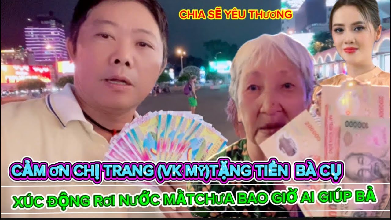24/11 Tối Bất Ngờ Chị trang Team yêu thương Hồng Loan tặng quà khủng cho bà cụ 85 tuổi số tiền  