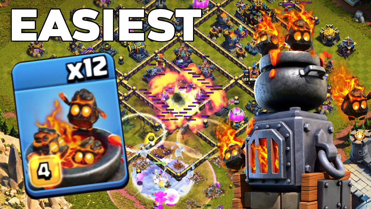 Easiest = FIREBALL + FURNACE: TH17 Warden Walk Legend League Attacks!