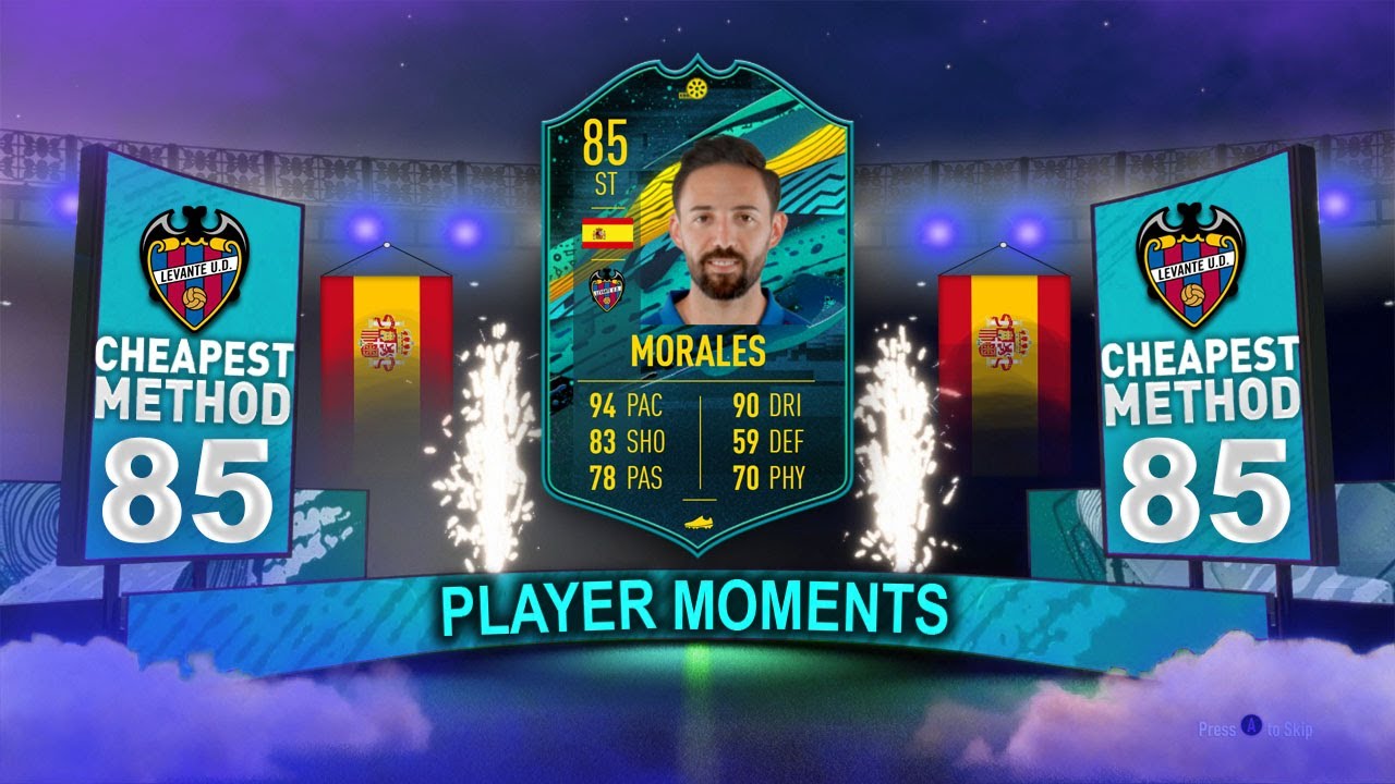 FIFA 20: 85 PLAYER MOMENTS MORALES!! (CHEAPEST METHOD)