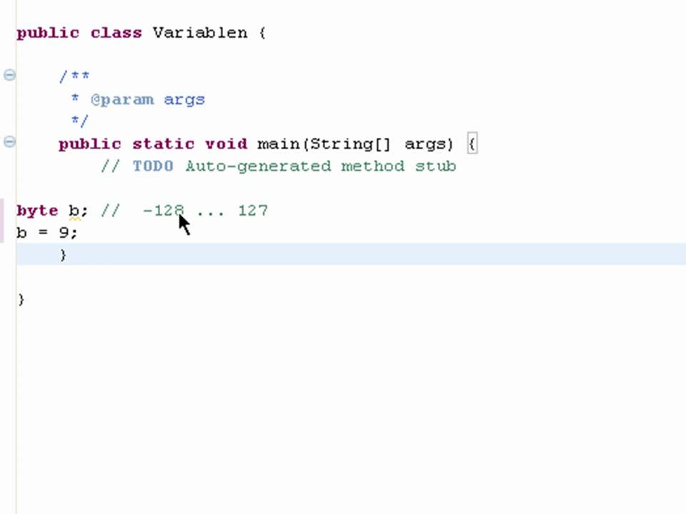 Datentyp Byte - (Java 1-011)