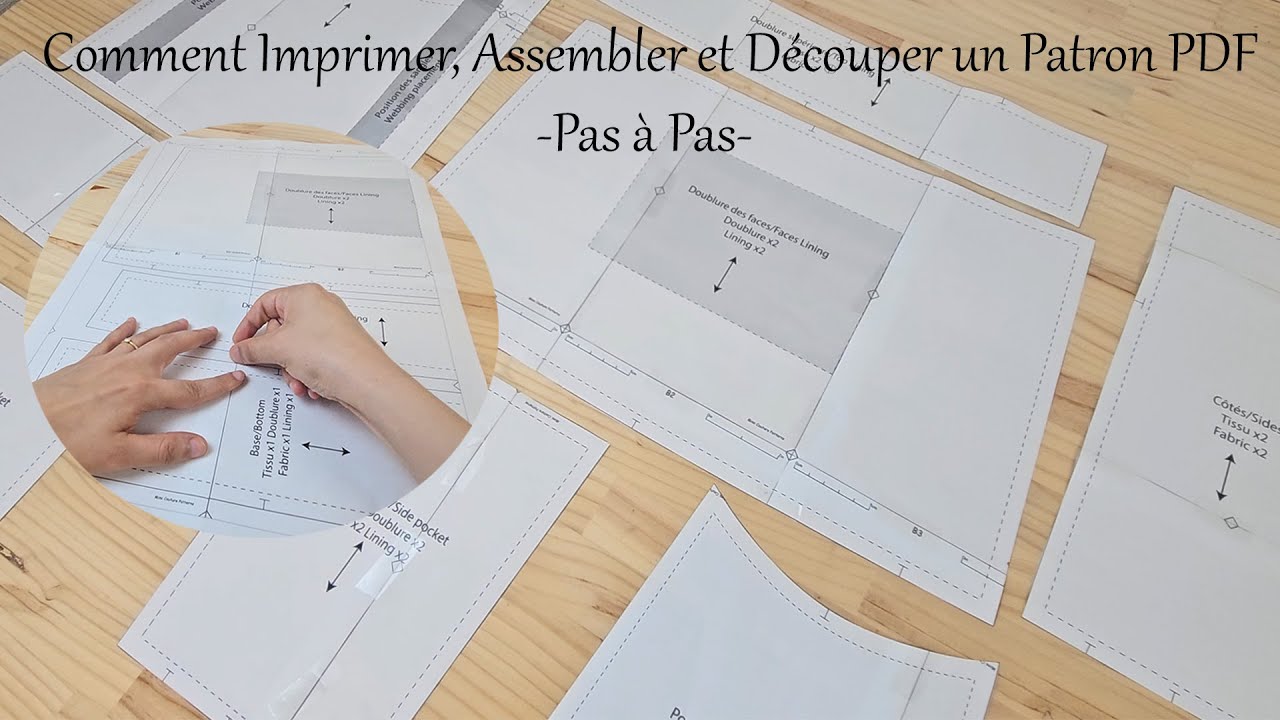 Comment Imprimer, Assembler et Découper un Patron PDF (Pas à Pas)  - Couture Facile Mimi