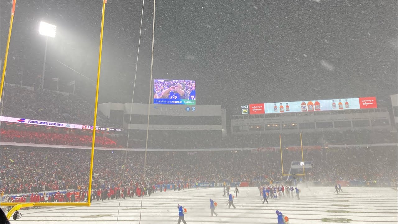 Mr Brightside. Buffalo Bills Crowd vs 49ers Snow Game