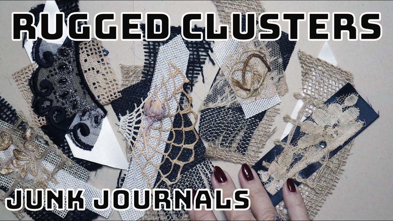 RUGGED, TEXTURED EPHEMERA? Craft with me! FANTASTIC CLUSTERS to dress up any journal with that vibe.