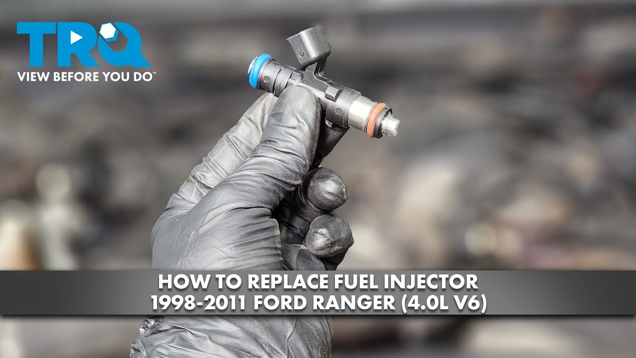 Как заменить топливные форсунки Ford Ranger 1998-2011 (4.0L V6)