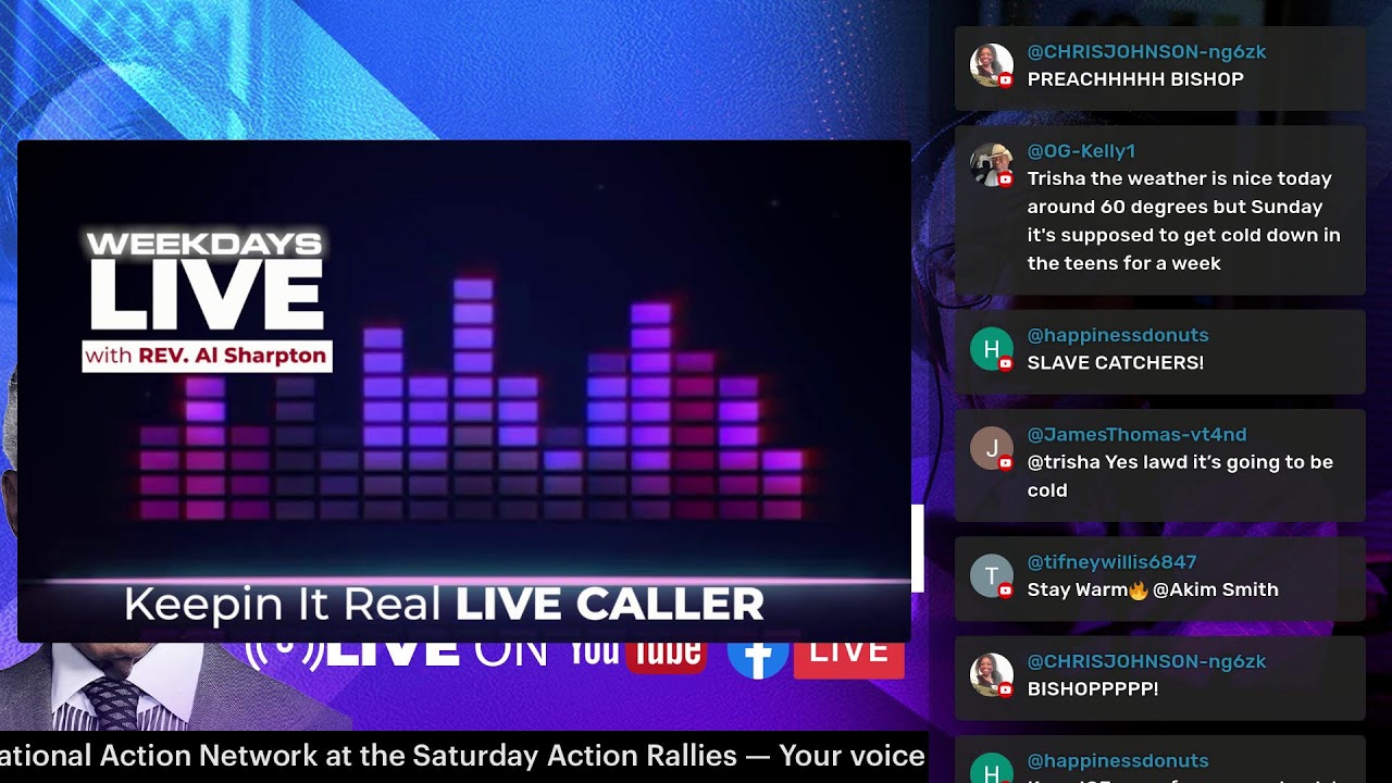 Weekdays Live with Rev. Al Sharpton | Keepin It Real Radio Show