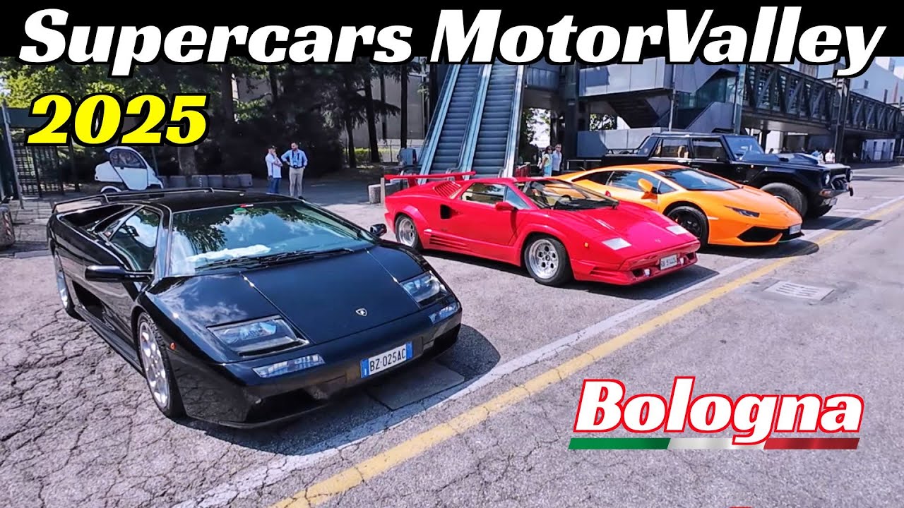 Raduno Supercars Motor Valley Fest 2025, Bologna Fiera - Lamborghini, Ferrari, Maserati, Lancia, etc