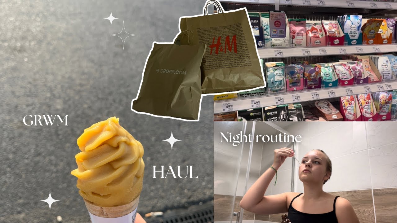 VLOG | Night routine, GRWM, Haul, Shopping | CZ |
