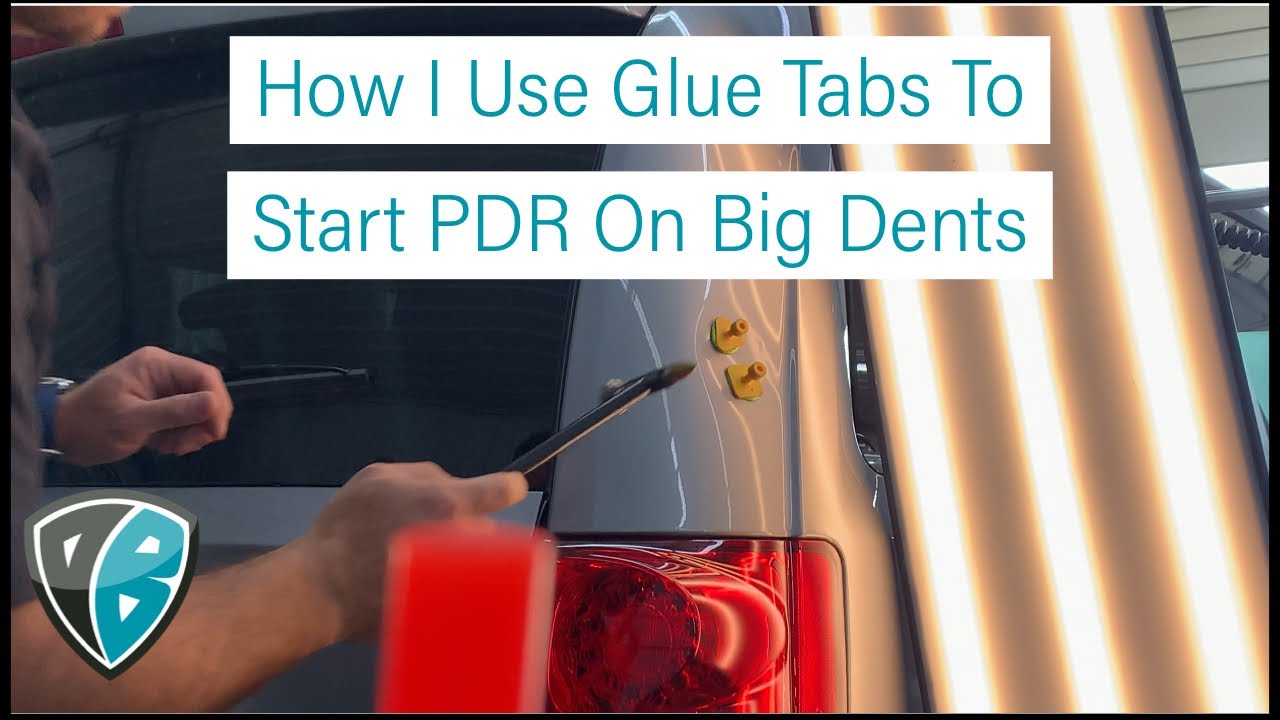How TO: PDR Large Dents Quickly |  Glue Pull PDR With LaKa Glue Tabs, Dent Puller | Dent Baron