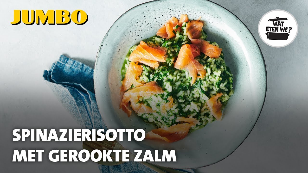 Wat eten we? Spinazierisotto met gerookte zalm