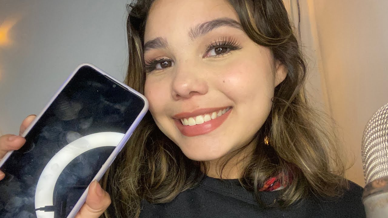 ASMR | RESPONDENDO PERGUNTAS e ME MAQUIANDO ✨🤍