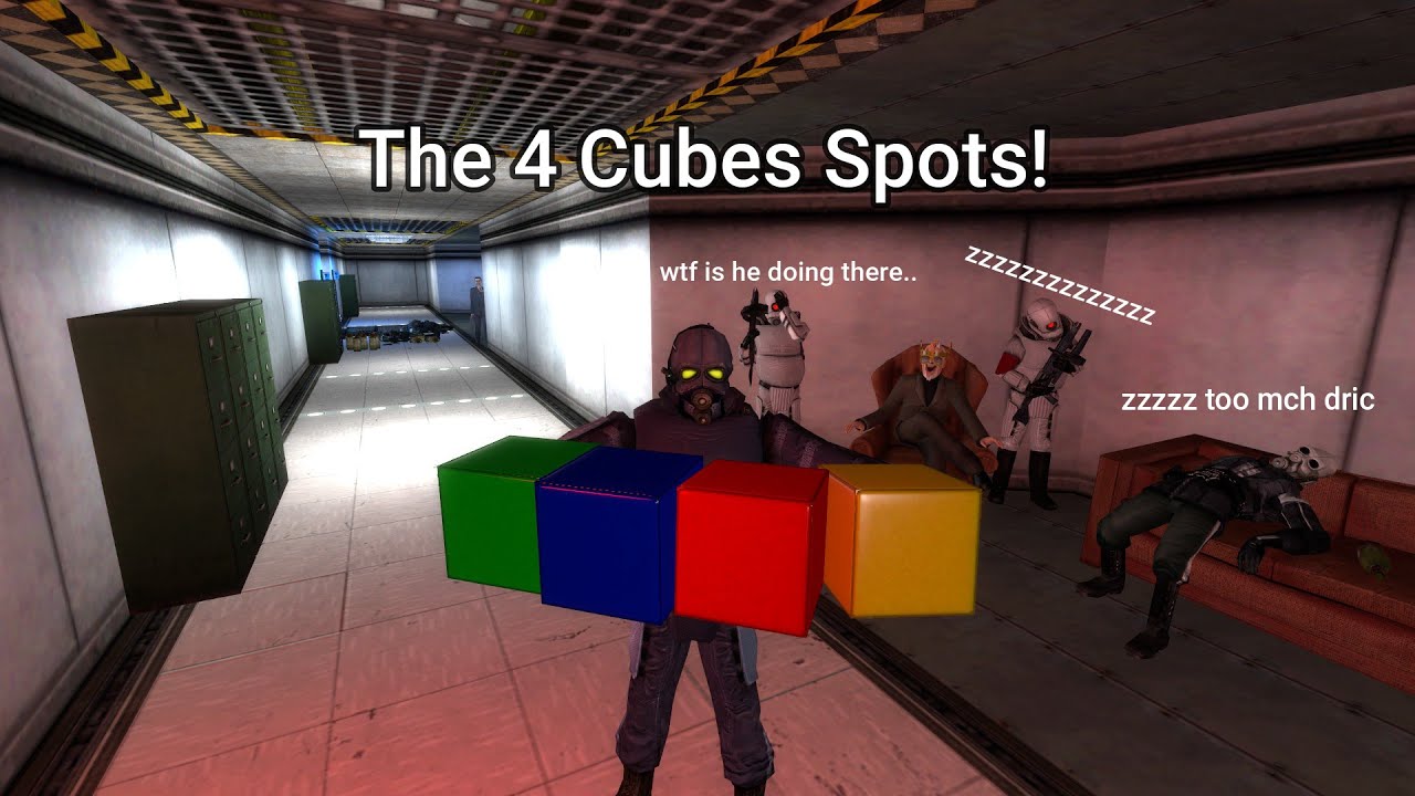 Sven-Coop: BM_STS All 4 Cubes Secret Locations + Vent Button (Cringe Voice Time)
