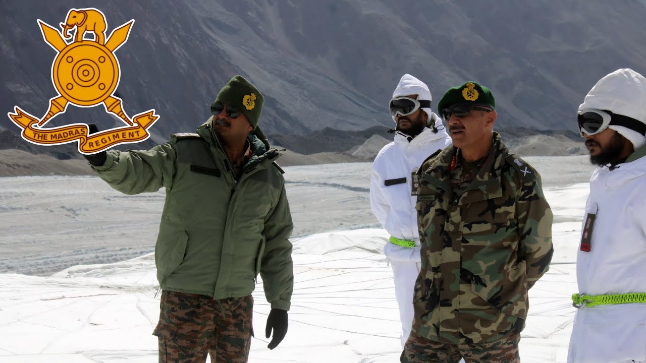 Siachen: Chief of Fire & Fury Corps meets Troops of Madras Regiment