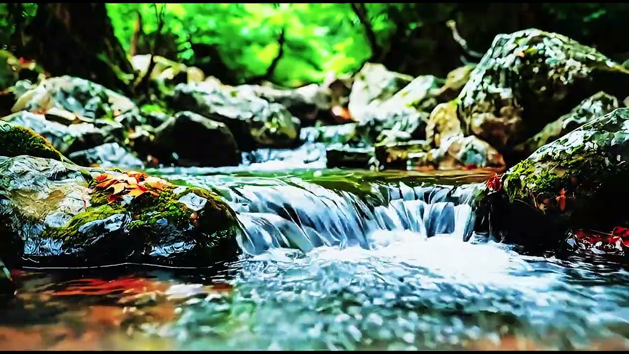 Instant Peace of Mind 🌿 Water Sounds & Relaxing Bird Singing, Anxiety Relief, Deep Sleep, Relaxation