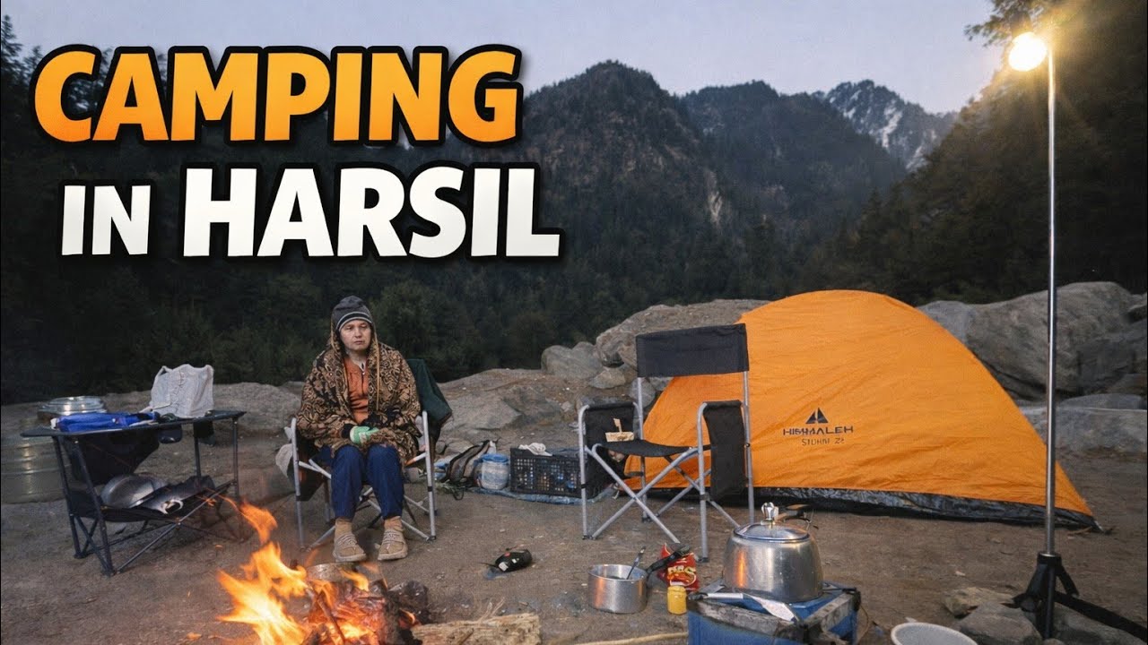 Camping in Harsil | Bonfire and outdoor cooking | Night Stay in Harsil on outdoor | Adventures life