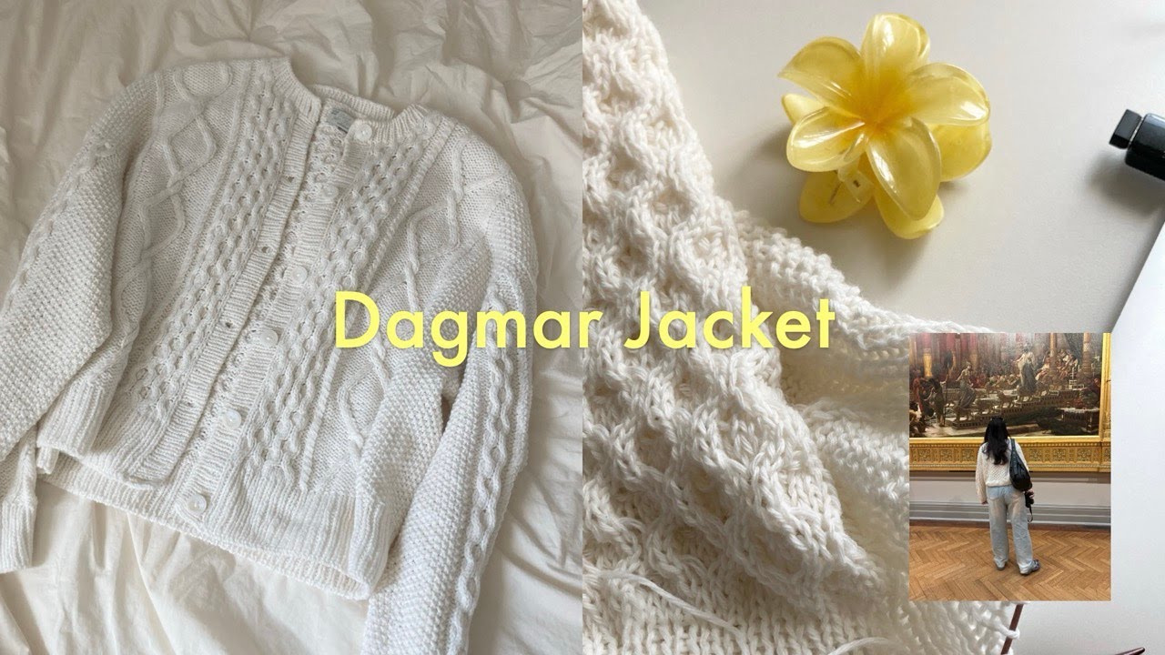 (sub) 아름답고 군더더기 없는 아란무늬 🐑 다그마르 자켓 뜨개로그 | Dagmar jacket by Petiteknit knitting vlog